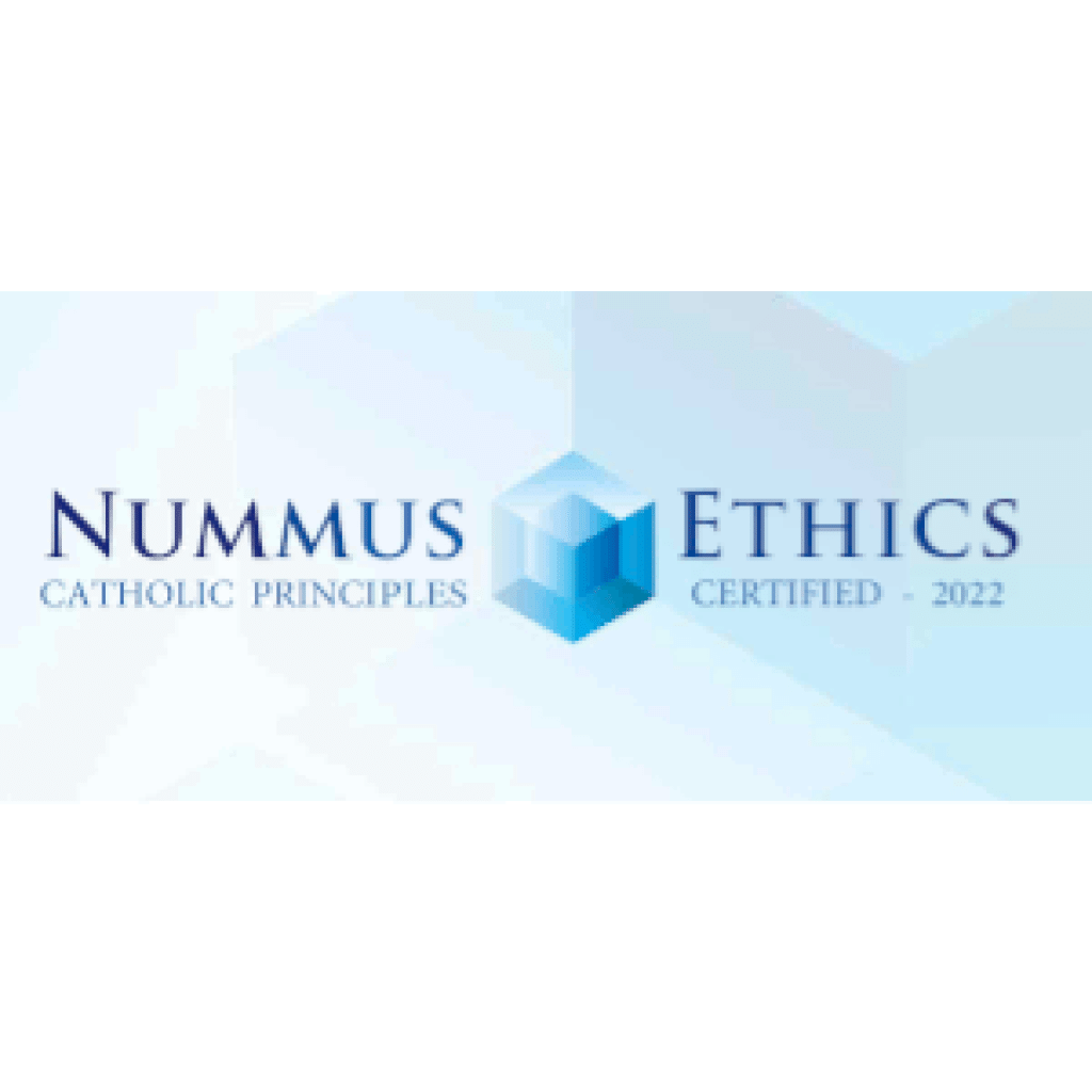 Nummus Ethics è un label etico italiano che certifica la conformità con i principi della Chiesa Cattolica (Conferenza Episcopale Italiana).